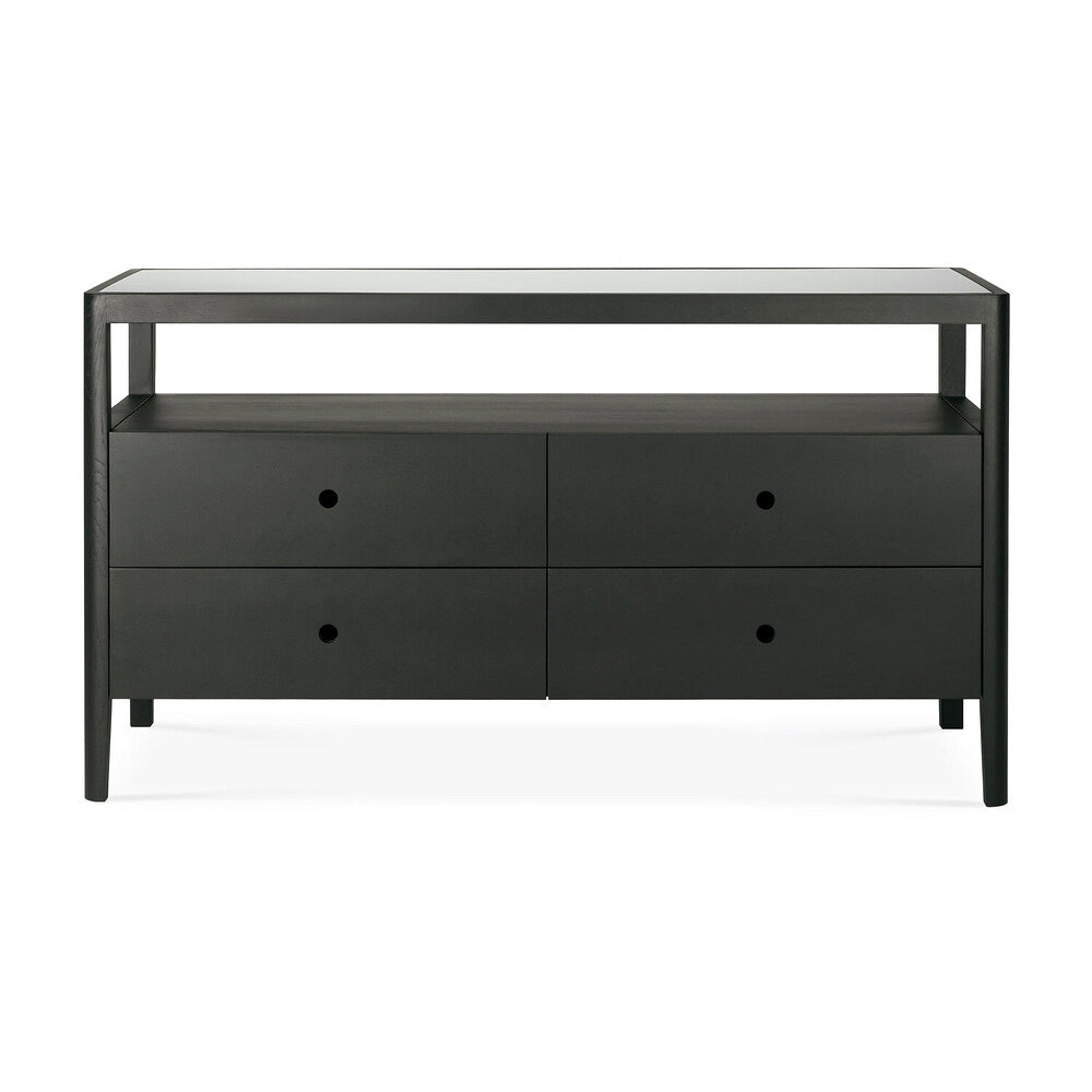 black spindle dresser DaVinci Jenny Lind Spindle 3-Drawer Dresser, Ebony Black