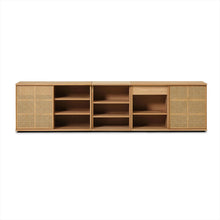 Load image into Gallery viewer, Plank Cane Dining Sideboard - 117.5&quot;