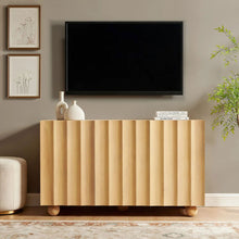 Load image into Gallery viewer, Sorren Scalloped Wood 3-Door Sideboard