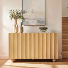 Load image into Gallery viewer, Sorren Scalloped Wood 3-Door Sideboard
