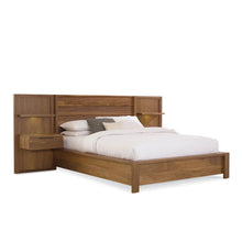 Load image into Gallery viewer, Phase Bed with Panel Nightstand Extentions
