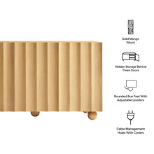 Load image into Gallery viewer, Sorren Scalloped Wood 3-Door Sideboard