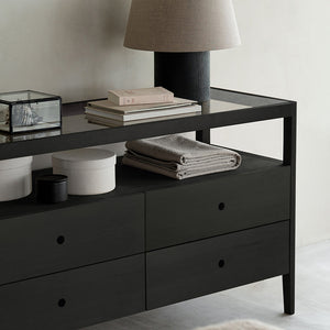 Spindle Dresser - Black Oak