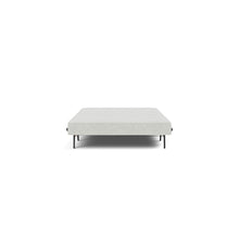 Load image into Gallery viewer, Cubed Full Sleeper Sofa with Oak Legs — Adario Fog — 03 bed front