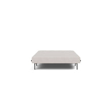 Load image into Gallery viewer, Cubed Full Sleeper Sofa with Oak Legs — Weda Sand — 03 bed front