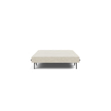 Load image into Gallery viewer, Cubed Full Sleeper Sofa with Oak Legs — Taura Off White — 03 bed front