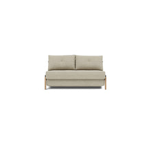Load image into Gallery viewer, Cubed Full Sleeper Sofa with Oak Legs — Halifax Antique — 01 sofa front