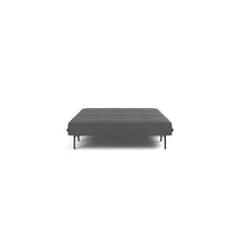 Load image into Gallery viewer, Cubed Full Sleeper Sofa with Oak Legs — Boucle Charcoal — 03 bed front