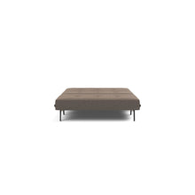 Load image into Gallery viewer, Cubed Full Sleeper Sofa with Oak Legs — Boucle Taupe — 03 bed front