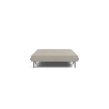 Load image into Gallery viewer, Cubed Full Sleeper Sofa with Oak Legs — Kenya Gravel — 03 bed front