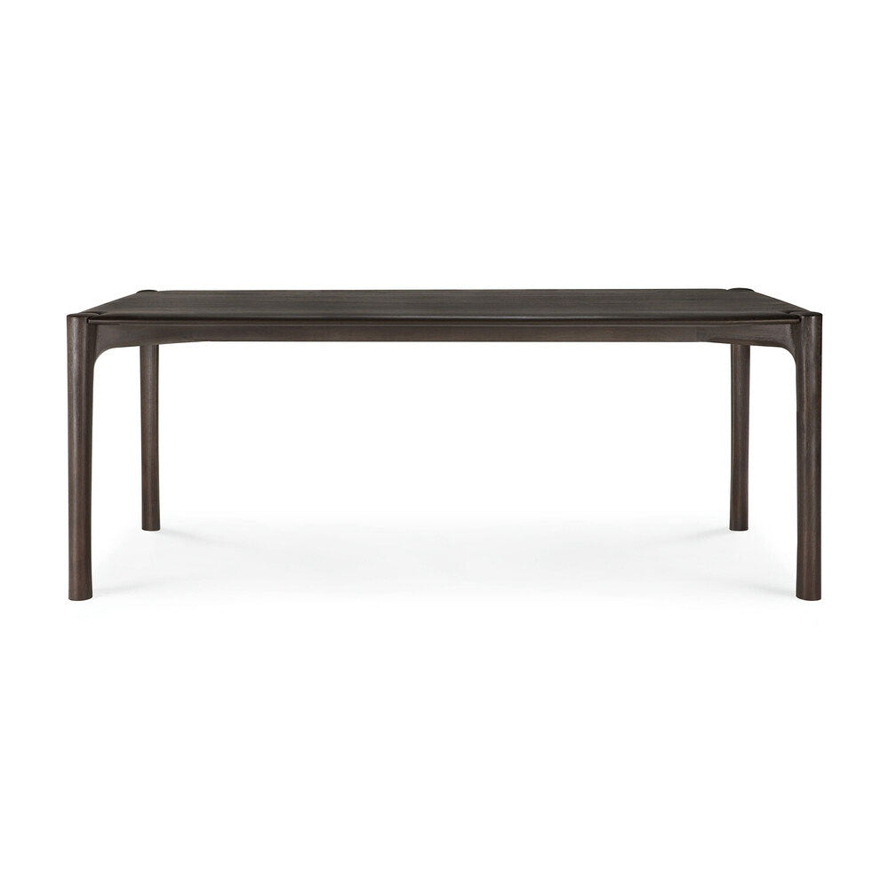 Pi Dining Table - Teak Dark Brown – Hausful