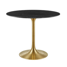 Load image into Gallery viewer, Round Tulip Dining Table - Gold Base - Hausful