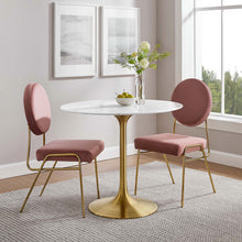 Load image into Gallery viewer, Round Tulip Dining Table - Gold Base - Hausful
