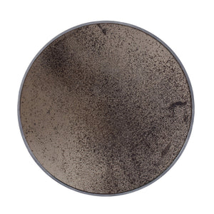 Aged Bronze Round Mirror - 24" - Hausful