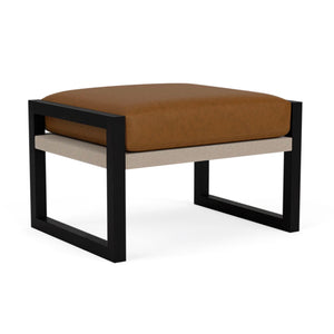 Chiara Ottoman - Leather - Hausful
