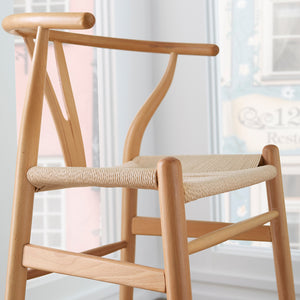 Wishbone Stool - Natural - Hausful