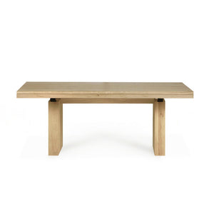 Oak Double Extendable Dining Table - 79" to 118" - Hausful
