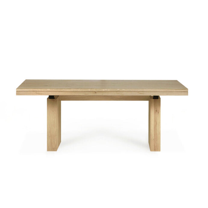 Oak Double Extendable Dining Table - 79