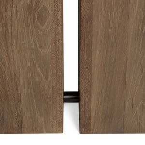 Teak Double Extendable Dining Table- 79" to 118" - Hausful