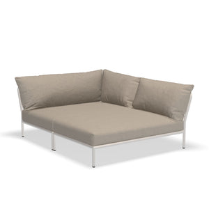 Level Cozy Corner Sofa - White Frame - Hausful