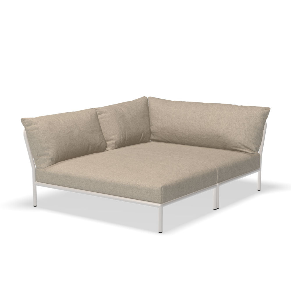 Level Cozy Corner Sofa - White Frame - Hausful