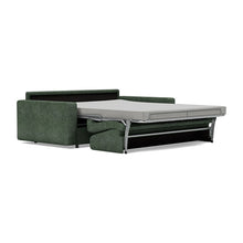 Load image into Gallery viewer, Carnell Sofa Bed with Standard Arms bed three-quarter view - 281 Avella Pine Green