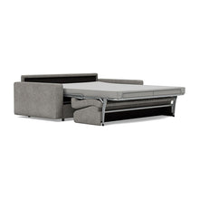 Load image into Gallery viewer, Carnell Sofa Bed with Standard Arms bed three-quarter view - 282 Avella Warm Grey