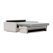 Load image into Gallery viewer, Carnell Sofa Bed with Standard Arms bed three-quarter view - 300 Weda Sand
