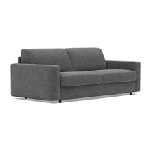 Load image into Gallery viewer, Carnell Sofa Bed with Standard Arms sofa three-quarter view - 350 Taura Deep Grey