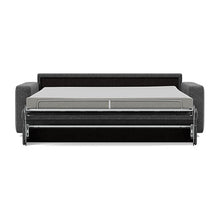 Load image into Gallery viewer, Carnell Sofa Bed with Standard Arms bed front view - 350 Taura Deep Grey