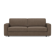 Load image into Gallery viewer, Carnell Sofa Bed with Standard Arms sofa front view - 411 Esina Cedar Brown
