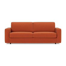 Load image into Gallery viewer, Carnell Sofa Bed with Standard Arms sofa front view - 412 Esina Rust Orange