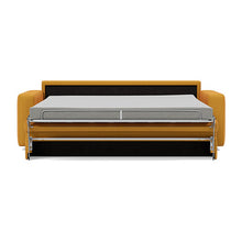 Load image into Gallery viewer, Carnell Sofa Bed with Standard Arms bed front view - 507 Elegance Burned Curry