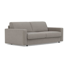 Load image into Gallery viewer, Carnell Sofa Bed with Standard Arms sofa three-quarter view - 521 Mixed Dance Grey