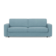 Load image into Gallery viewer, Carnell Sofa Bed with Standard Arms sofa front view - 525 Mixed Dance Light Blue