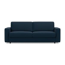 Load image into Gallery viewer, Carnell Sofa Bed with Standard Arms sofa front view - 528 Mixed Dance Blue