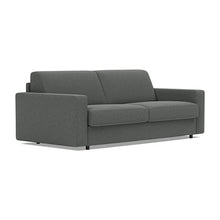 Load image into Gallery viewer, Carnell Sofa Bed with Standard Arms sofa three-quarter view - 529 Bouclé Charcoal