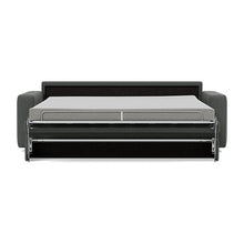 Load image into Gallery viewer, Carnell Sofa Bed with Standard Arms bed front view - 529 Bouclé Charcoal
