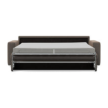 Load image into Gallery viewer, Carnell Sofa Bed with Standard Arms bed front view - 530 Bouclé Taupe