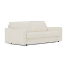 Load image into Gallery viewer, Carnell Sofa Bed with Standard Arms sofa three-quarter view - 531 Bouclé Off White