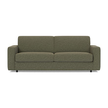 Load image into Gallery viewer, Carnell Sofa Bed with Standard Arms sofa front view - 535 Bouclé Forest Green