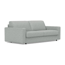 Load image into Gallery viewer, Carnell Sofa Bed with Standard Arms sofa three-quarter view - 538 Melange Light Grey