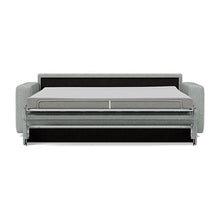 Load image into Gallery viewer, Carnell Sofa Bed with Standard Arms bed front view - 538 Melange Light Grey