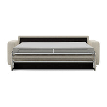 Load image into Gallery viewer, Carnell Sofa Bed with Standard Arms bed front view - 539 Bouclé Beige