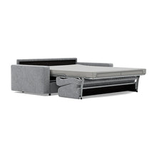 Load image into Gallery viewer, Carnell Sofa Bed with Standard Arms bed three-quarter view - 565 Twist Granite
