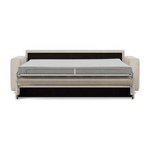 Load image into Gallery viewer, Carnell Sofa Bed with Standard Arms bed front view - 586 Phobos Latte