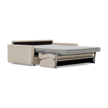 Load image into Gallery viewer, Carnell Sofa Bed with Standard Arms bed three-quarter view - 586 Phobos Latte
