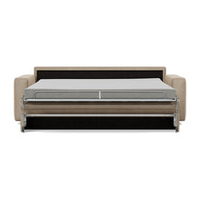 Load image into Gallery viewer, Carnell Sofa Bed with Standard Arms bed front view - 587 Phobos Mocha