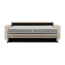 Load image into Gallery viewer, Carnell Sofa Bed with Standard Arms bed front view - 612 Blida Sand Grey