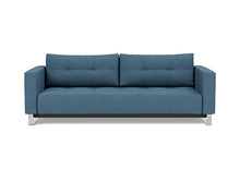 Load image into Gallery viewer, Cassius D.E.L. Sleeper Sofa front view - 302 Weda Blue